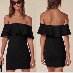 Reformation Banana Dress Black XS